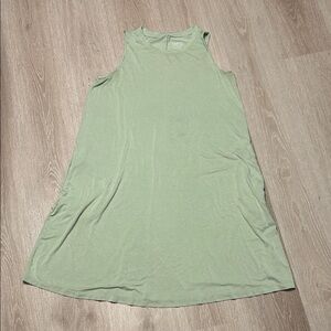 Time & Tru Mint Super Soft Women's Sleeveless Tank Dress